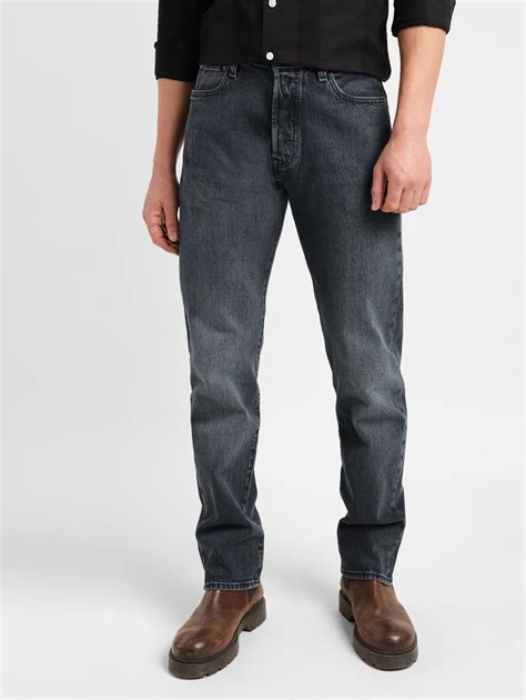 Men's 501 Blue Straight Fit Mid Rise Jeans – Levis India Store