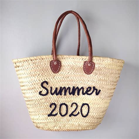 custom straw beach bags - Tobie Huggins