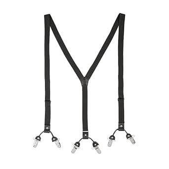 Buy The Tie Hub Ringside Black Y-Back Slim Fit Suspender for Men at ...