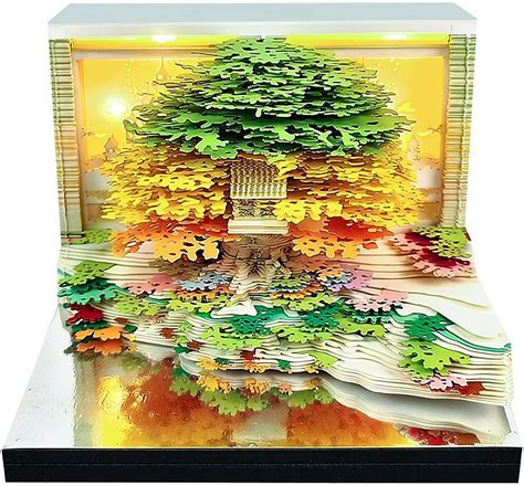 Amazon.com : 3D Calendar 2026,3D Flower Sea Tree Island Tear Away ...