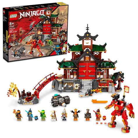 LEGO NINJAGO Ninja Dojo Temple Masters of Spinjitzu Set 71767, Ninja ...