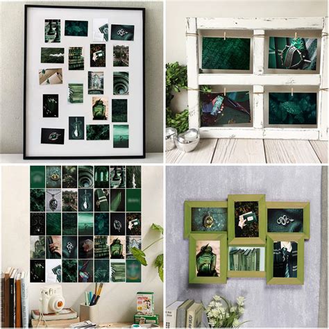 Buy GROBRO7 50PCS Green Academia Aesthetic Wall Collage Kit, Dark Magic ...