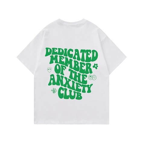 The Anxiety Club Designed Oversized T-shirt – Hauntrex