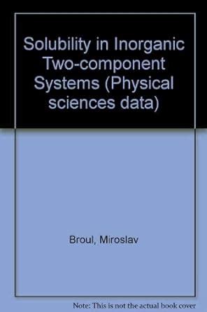 Buy Solubility in Inorganic Two-component Systems Book Online at Low ...