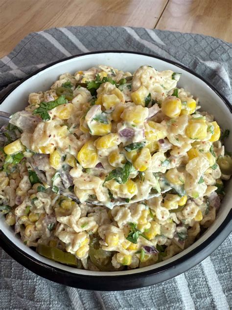 Elote Pasta Salad (Mexican Street Corn-Inspired Pasta Salad) - How To ...