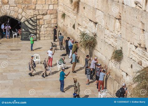 The Western Wall or Wailing Wall, Jerusalem, Israel Editorial Photography - Image of grave ...