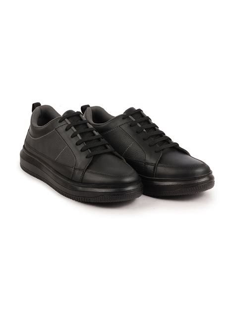 Shop Men's Black Chunky Lace Up Sneaker Casual Shoe Online
