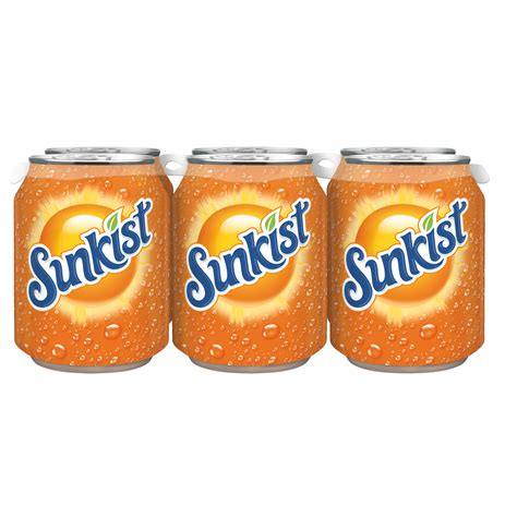 Sunkist Orange Soda, 8 fl oz cans, 6 pack - Walmart.com - Walmart.com