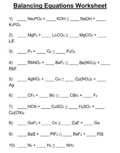 solve the balancing equations please quick - Brainly.in