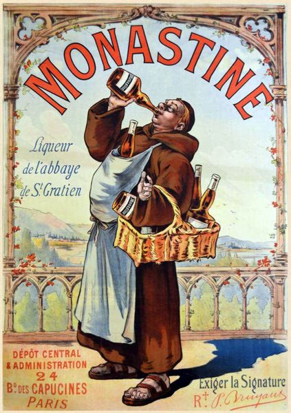 Monstine Biere Vintage Advertising Poster - Home Bar Wall Decor Poster ...