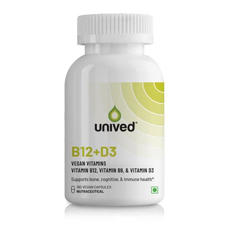 Unived B12 + D3 – Plant-Based Support for Energy, Bone & Immune Health