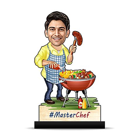 Male Chef Caricature – Foto Factory Gifts