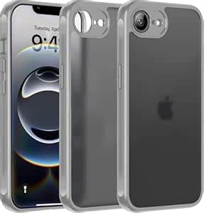 EGOTUDE PC for iPhone 16E Case | Frosted Translucent Matte Hard Back ...