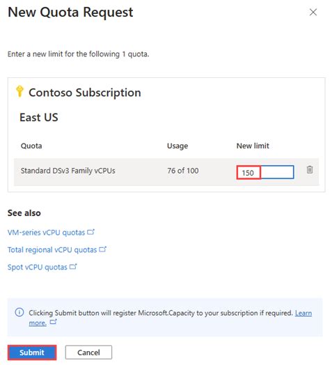 Image result for Azure Machine Learning Service Error Quota Request