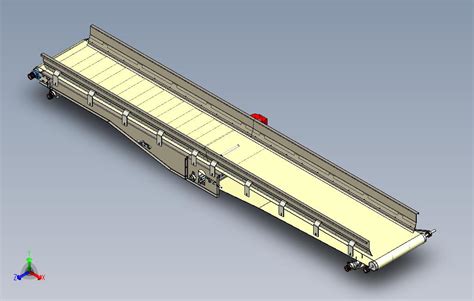 内置电机输送带_SOLIDWORKS 2018_模型图纸下载 – 懒石网