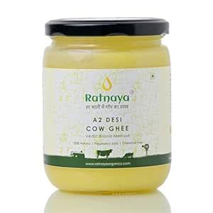 Ratnaya A2 Desi Cow Ghee - 500 ML | Made with Curd Bilona Method ...
