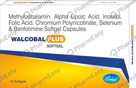 Walcobal Plus Softgel Capsule: Uses, Side-effects, Price, Dosage & More ...