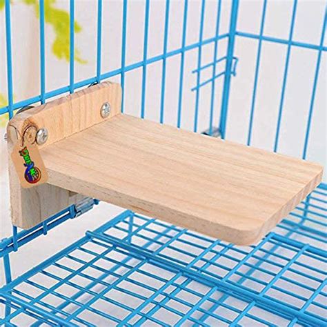 DreamAuro Natural Wood Platform Cum Perch Cum Stand Bird Toy Ideal for ...