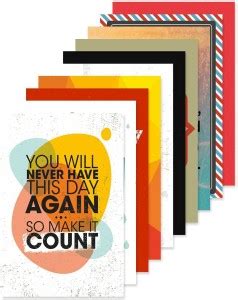 Quote and Motivational Poster Set of 10 (Size 45 x 30 cm )d26 Paper ...