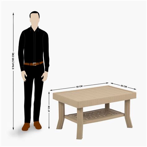 Buy Abigail Polypropylene Outdoor Table - Beige from Home Centre at ...