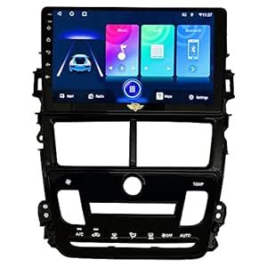 Ateen Toyota Yaris Auto A/C 9" inch Double din android car music system ...
