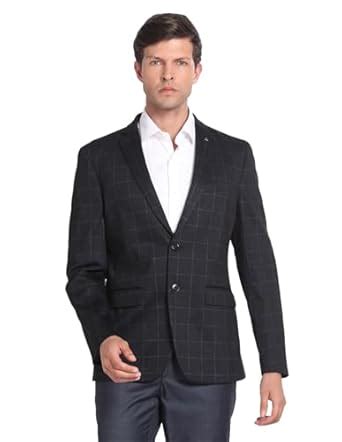 Buy Arrow Men's Single Breasted Slim Blazer (ARAGBZ5042_Navy at Amazon.in
