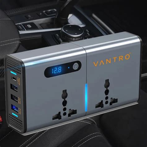 Power Inverter - 200W Car Power Inverter DC 12V to 220V with 1.2A&2.4A ...