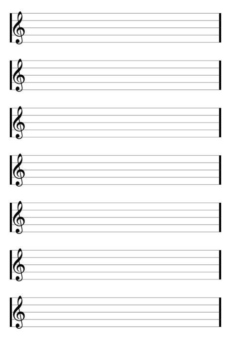 Free Printable Blank Piano Sheet Music - Printable And Enjoyable Learning