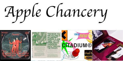 Apple Chancery in use - Fonts In Use