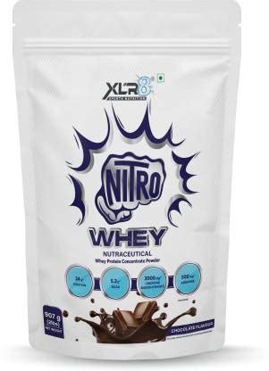 XLR8 Nitro Whey Protein Powder 24g Protein 3000mg Creatine 500mg ...