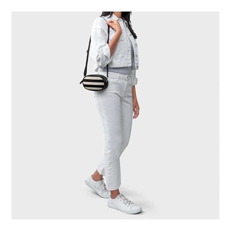 Get DailyObjects Vintage Black Stripes - Pebble Belt and Crossbody Bag ...