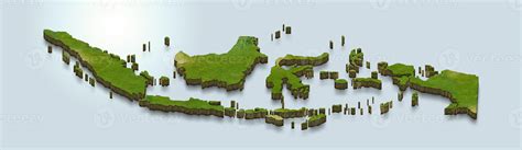 3D map illustration of indonesia 6191407 Stock Photo at Vecteezy
