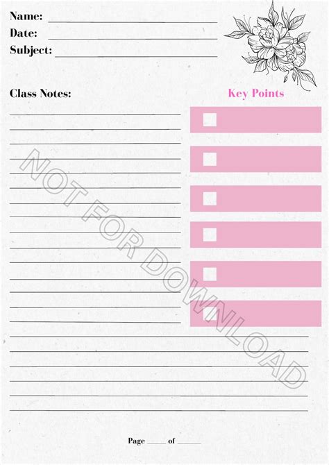 Image result for Note Taking Layout