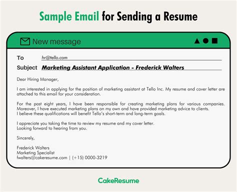 What to Write in an Email When Sending a Resume [+ Examples & Tips] | Cake