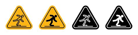 Caution Slippery Surface Vector Art, Icons, and Graphics for Free Download