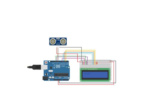 Circuit design Arduino warning sensor - Tinkercad