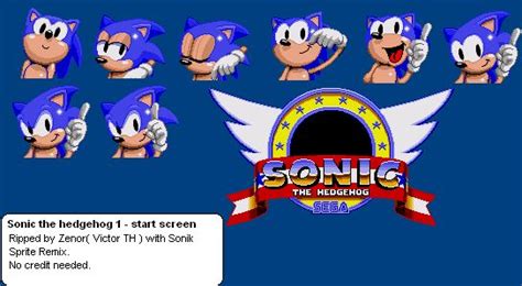 Sonic The Hedgehog Sprite Sheets - Sega Genesis 16 bit | Sonic Galaxy ...