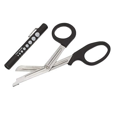 Buy Pupil Gauge LED Penlight with Bandage Scissors Matching Set for ...