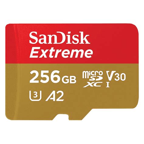 Buy SanDisk Extreme MicroSDXC 256GB Class 10, Class 30, Class 3 190MB/s ...