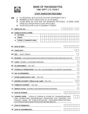 Staff Inventory Form - Fill Online, Printable, Fillable, Blank | pdfFiller