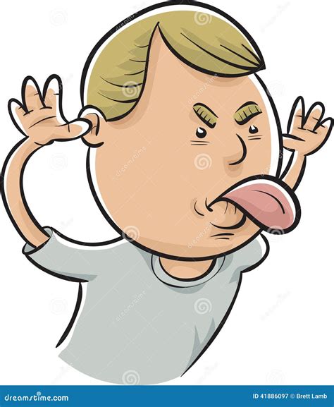 Sticking Tongue Out Cartoon