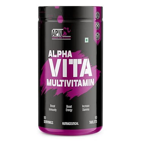 APN Alpha Vita Multivitamin Nutraceutical Tablets | 90 Servings in One ...