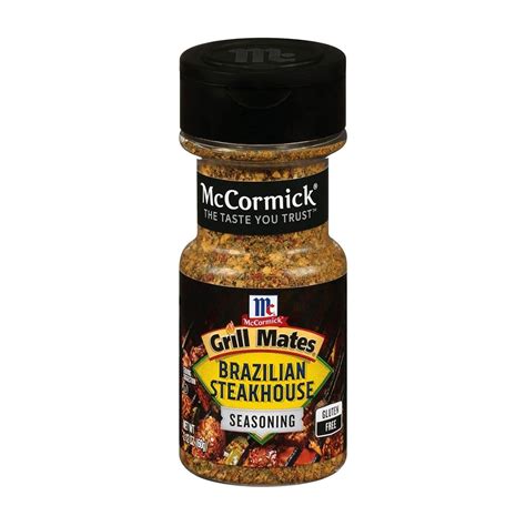 McCormick Grill Mates Brazilian Steakhouse Seasoning, Gluten Free, 2.12 ...