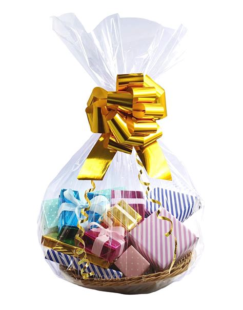 Wowfit Cello Bags,10 CT 24x30 inches Clear Cellophane Bags Perfect for ...