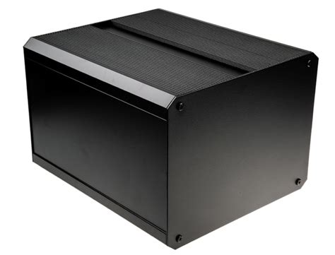 RS PRO | RS PRO Black Extruded Aluminium Heat Sink Case, IP40, Black ...