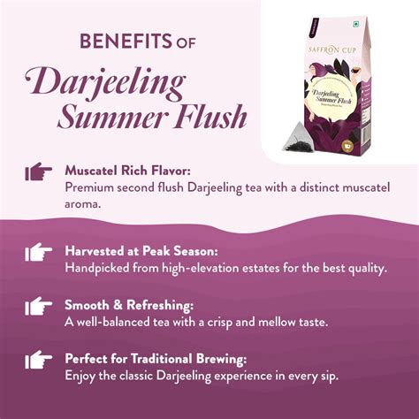 Darjeeling Summer Second Flush Tea by Saffron Cup - 20 Tea Bags ...