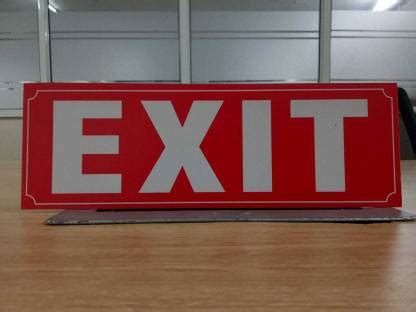 SAFETYMAN FIRE EXIT Emergency Sign Price in India - Buy SAFETYMAN FIRE ...
