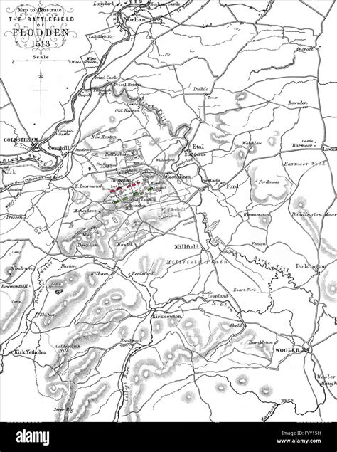 The Battle of Flodden Field, or Battle of Branxton, 1513 ...