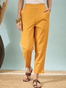 Divastri Regular Fit Women Yellow Trousers - Buy Divastri Regular Fit ...