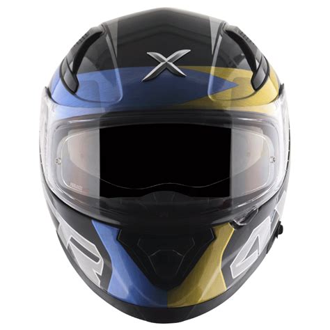 APEX CHROMTECH BLACK BLUE – HELMETWALA.COM